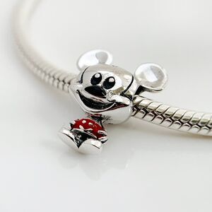 Classic Pandora Charms: Upgrade Your Bracelet Mickey Charms, Red Enamel